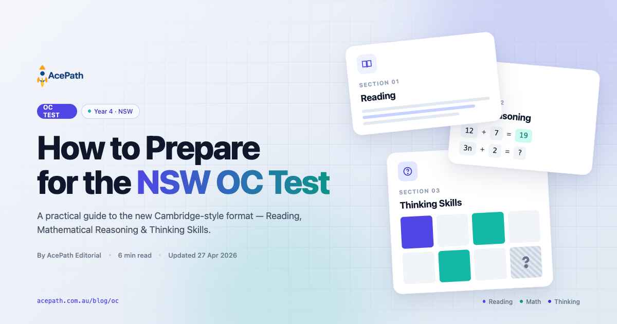 How to Prepare for the NSW OC Test in 2027 — OC test prep guide by AcePath