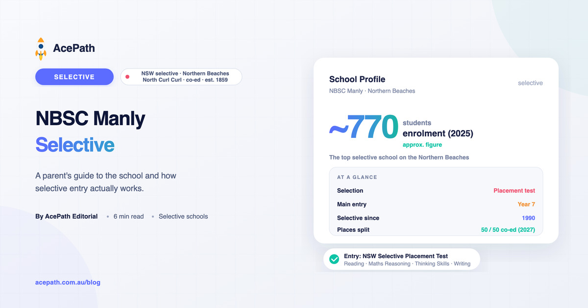 NBSC Manly Selective Campus: Selective Entry Guide — Selective test prep guide by AcePath