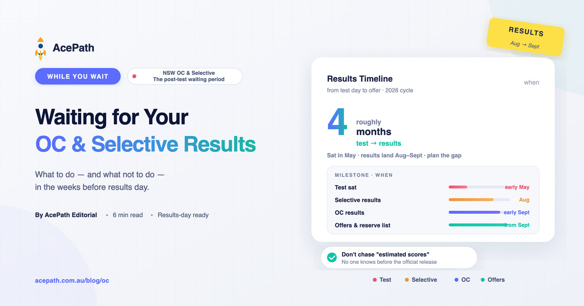 Waiting for OC & Selective Results: What to Do (and Not Do) During the Wait — General test prep guide by AcePath