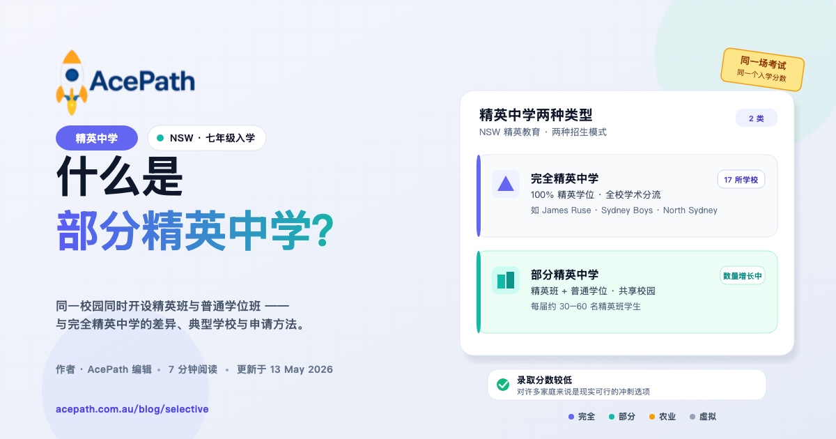 什么是部分精英中学（Partially Selective）？ — Selective test prep guide by AcePath